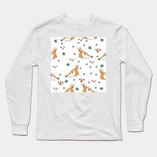 Fox Pattern Long Sleeve T-Shirt